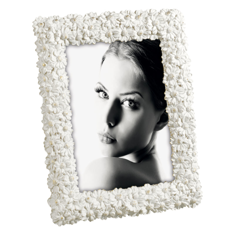 MASCAGNI CASA Photo Frame Cream Gold Resin 13x18cm