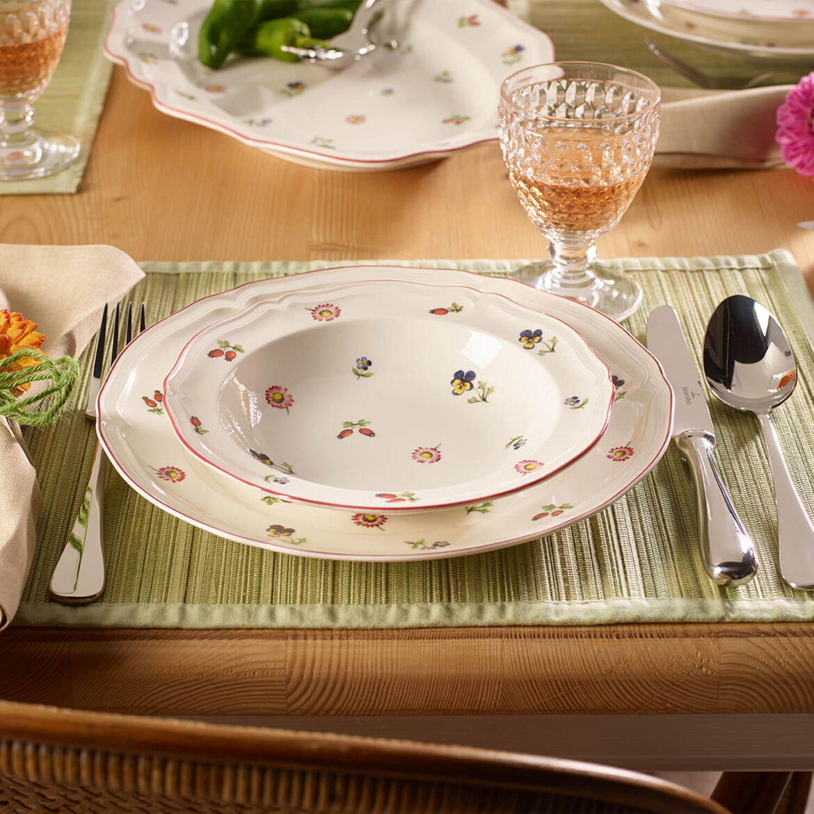 VILLEROY &amp; BOCH - Petite Fleur Piatto Fondo 23cm Tavola Porcellana