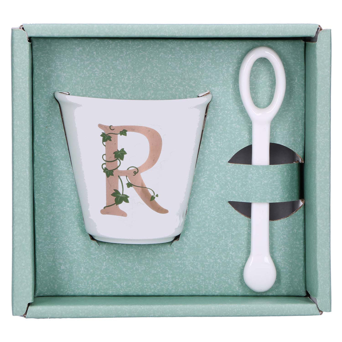 LA PORCELLANA BIANCA - Single &quot;R&quot; glass with 75cc spoon