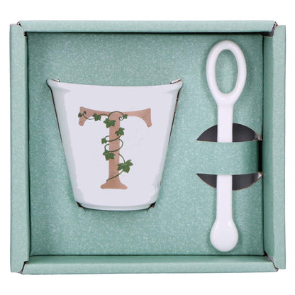 LA PORCELAINA BIANCA - Single &quot;T&quot; glass with 75cc spoon