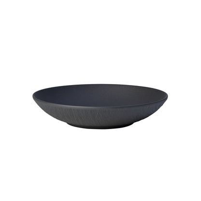 VILLEROY &amp; BOCH Manufacture Rock Piatto Fondo Nero Ciotola Piana 23,5cm