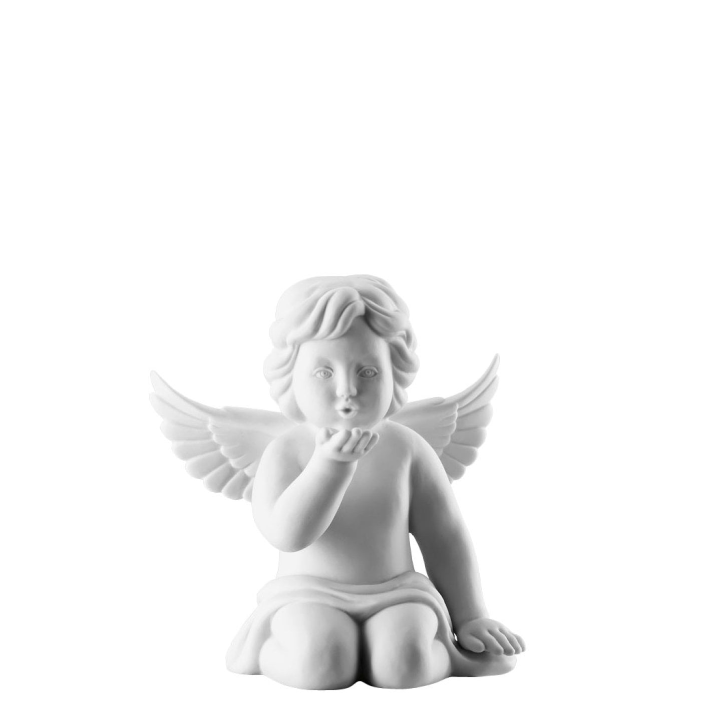 ROSENTHAL - Engel Gross Angel Kissing Hand 14cm 69056-000102-90084