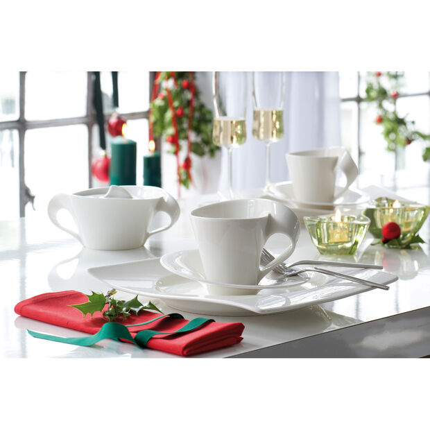 VILLEROY &amp; BOCH - NewWave Piatto Colazione Rettangolare 24x22cm Porcellana