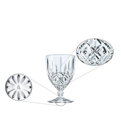 NACHTMANN Noblesse Tall Wine Glass Set 4 Pieces 355ml Crystal