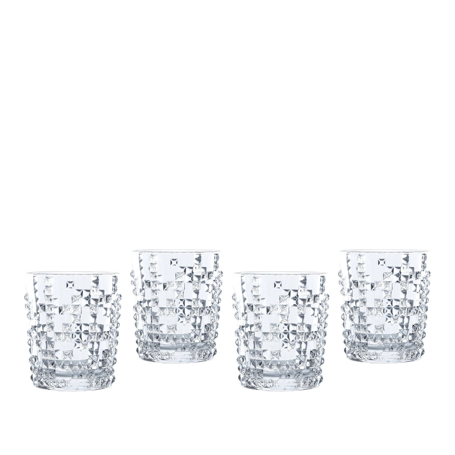 NACHTMANN Punk Whiskey Tumbler Glass Set 4 Pieces 330ml Crystal