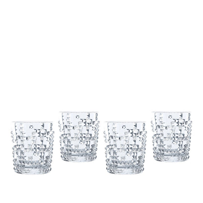 NACHTMANN Punk Whiskey Tumbler Glass Set 4 Pieces 330ml Crystal