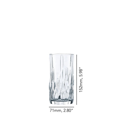 NACHTMANN Shu Fa Glass Tall Longdrink Glass Set 4 Pieces 360ml Crystal