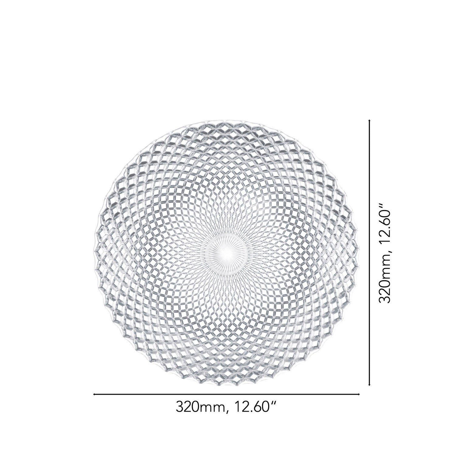 NACHTMANN Rumba Placemats Set 2 Pieces Plates 32cm Crystal