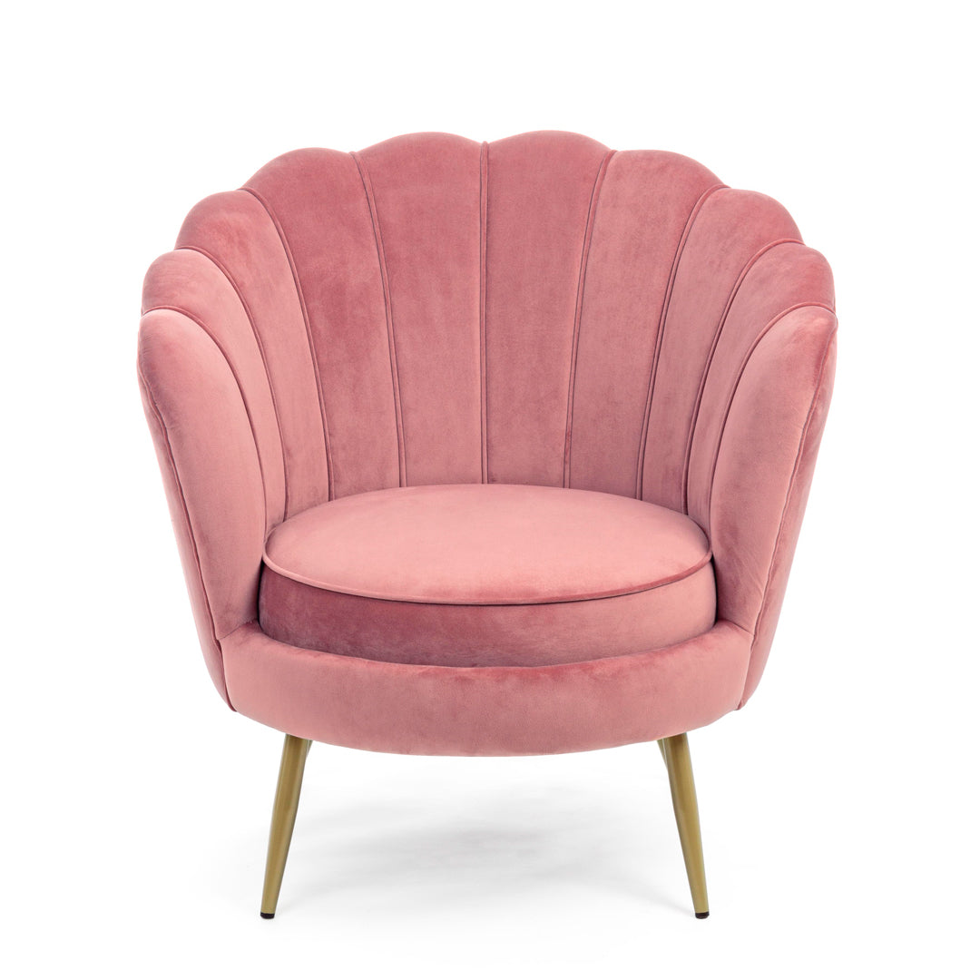 BIZZOTTO - Giliola Salotto Pink Antik Velvet Armchair 0743684