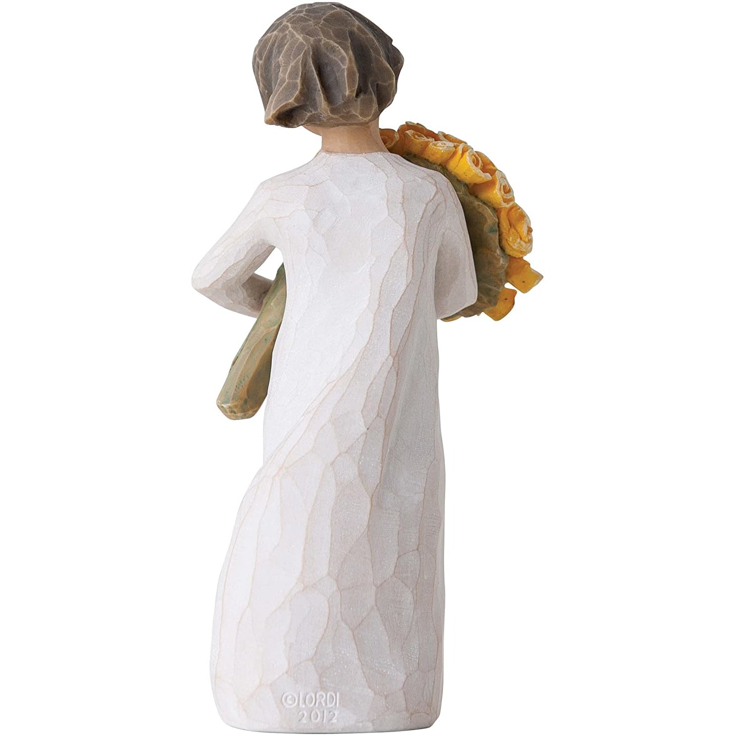 WILLOW TREE Figurina Statuina Mazzo di Rose Gialle Design di Susan Lordi 14cm Resina