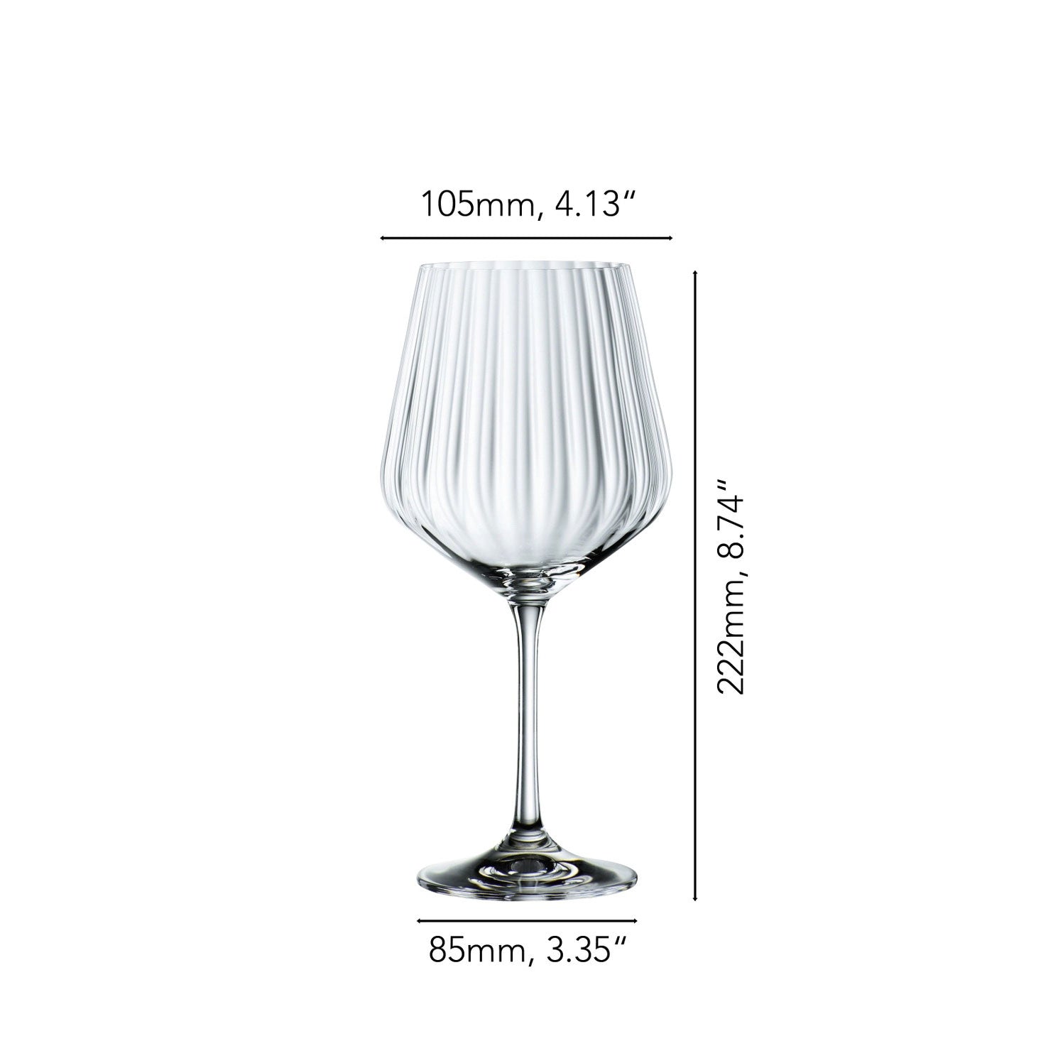 NACHTMANN Set of 4 Crystal Glasses Gin &amp;amp; Tonic Glasses 640ml Crystal