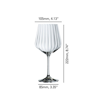 NACHTMANN Set of 4 Crystal Glasses Gin &amp;amp; Tonic Glasses 640ml Crystal