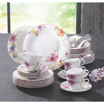 VILLEROY &amp; BOCH - Mariefleur Servizio Tavola Piatti 12 Pezzi 6x Piatto Fondo 6x Piatto Piano