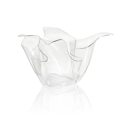 iPLEX Plexiglass Drapery Vase in Transparent Plexiglas 45x29cm Made in Italy