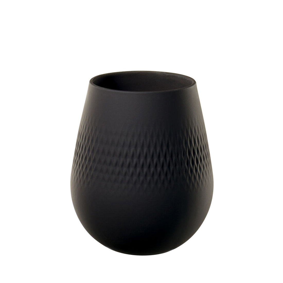 VILLEROY &amp;amp; BOCH - Manufacture Collier Black Vase Carré 14cm 1016825514