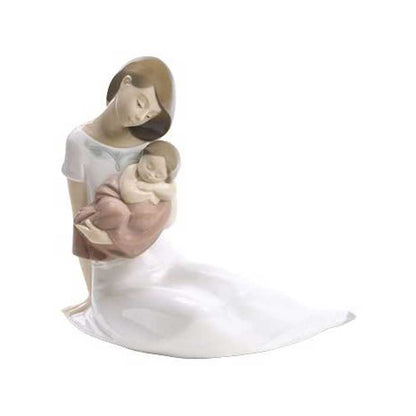 NAO Figure Statue Porcelain Figurine 16x18cm Mother with Child Light of Days