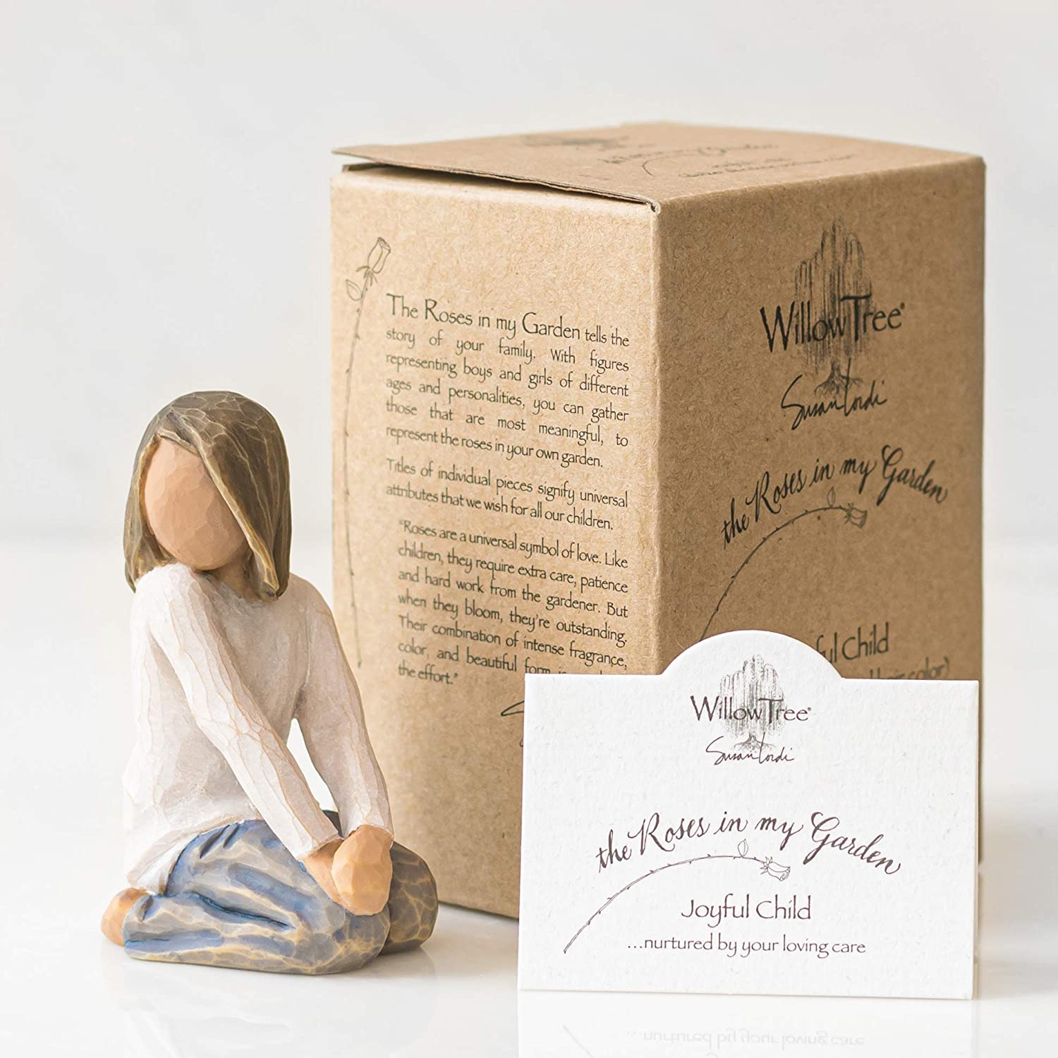 WILLOW TREE - Happy Child Resin Figurine 7.5cm 26223