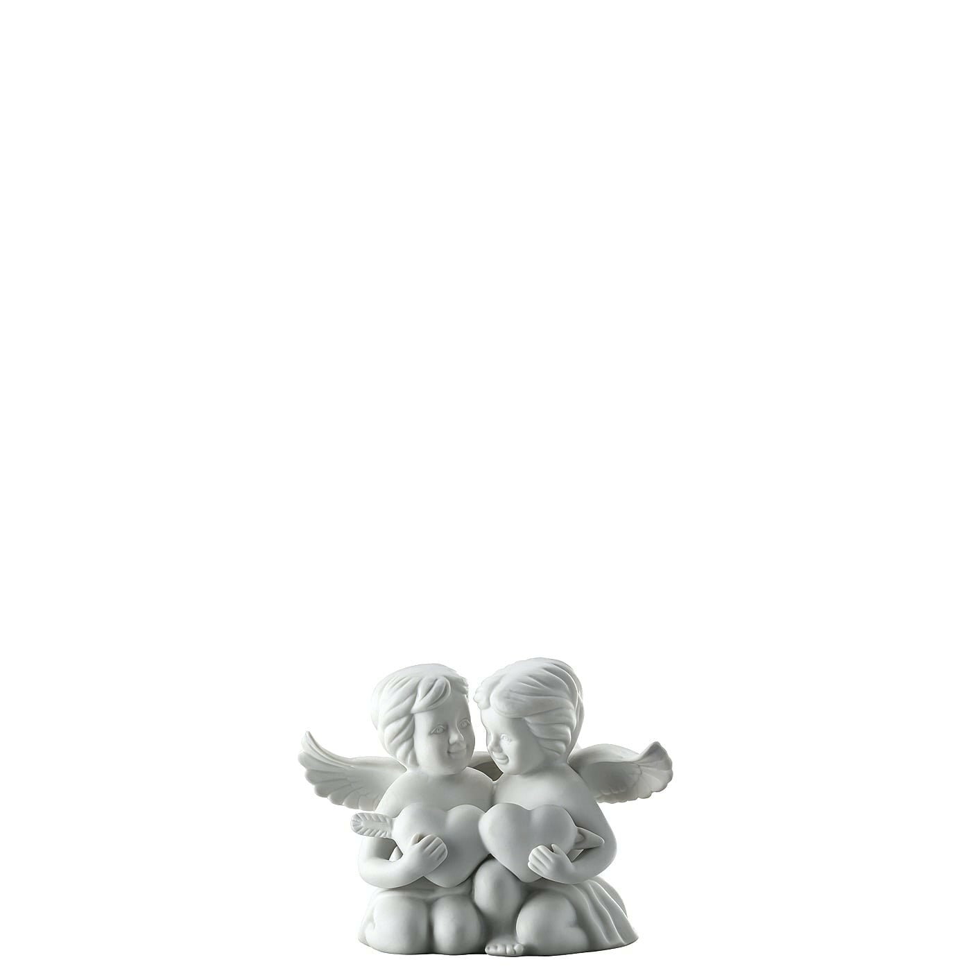 ROSENTHAL - Figurine Couple Angels Heart 10cm Porcelain