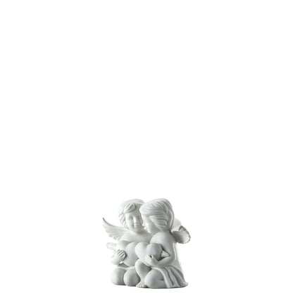 ROSENTHAL - Figurine Couple Angels Heart 10cm Porcelain