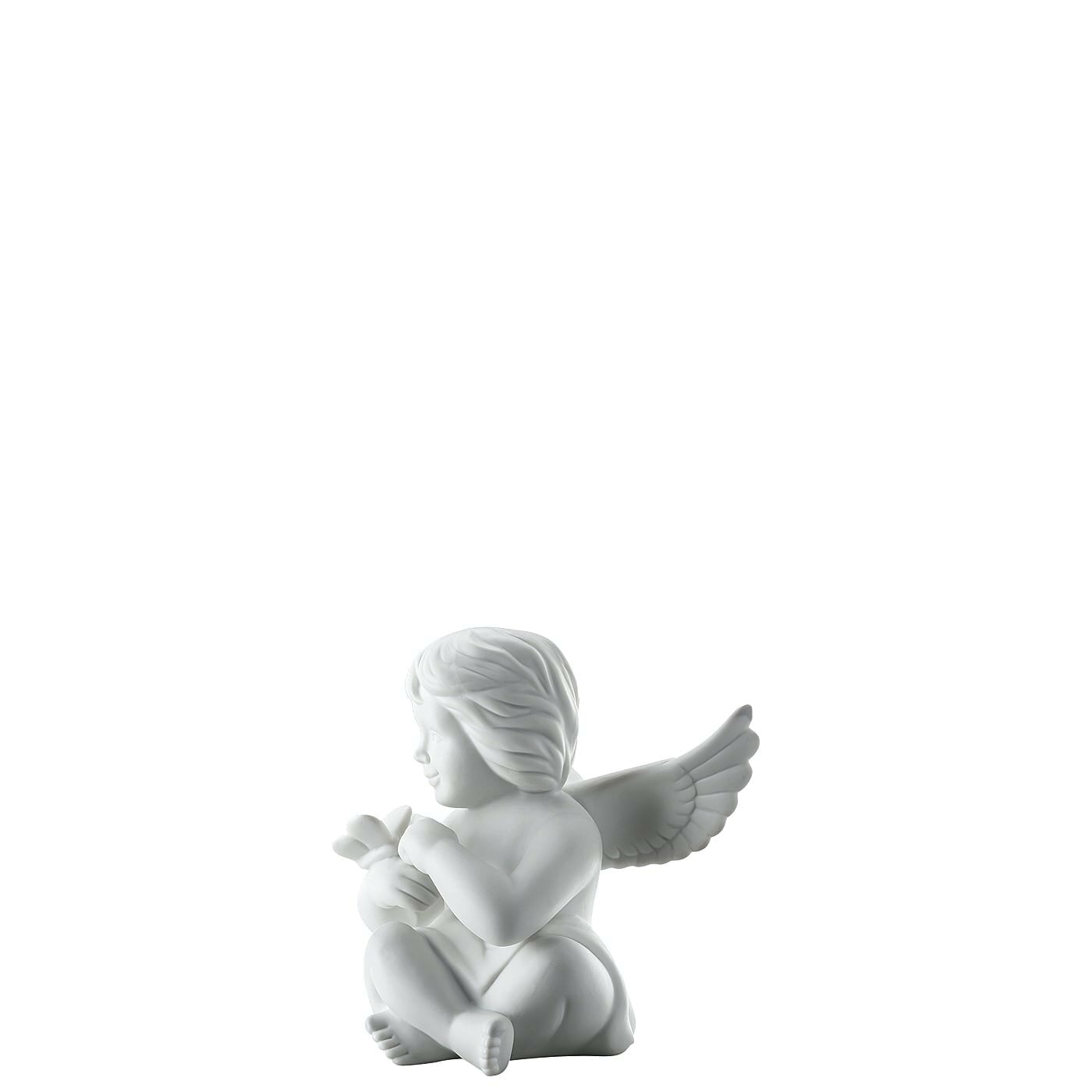 ROSENTHAL Statuina Figurina Angelo con Farfalla 14cm Porcellana