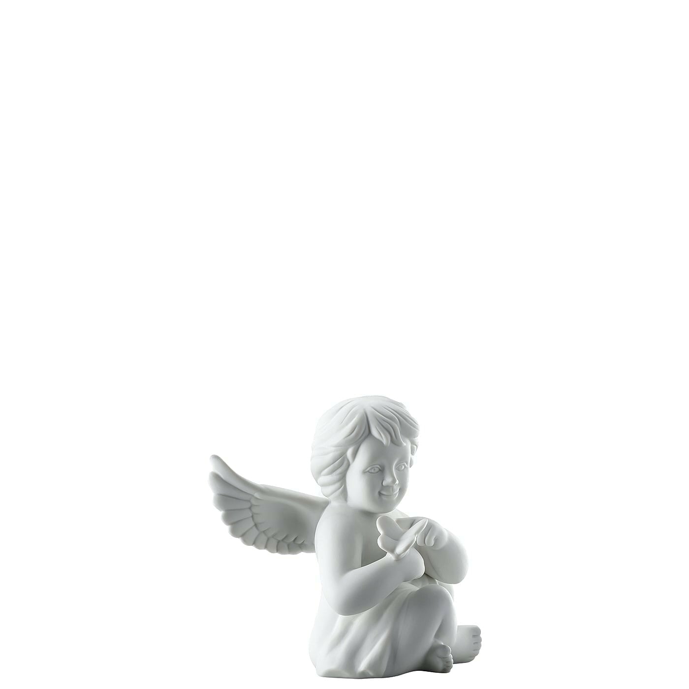 ROSENTHAL Statuina Figurina Angelo con Farfalla 14cm Porcellana