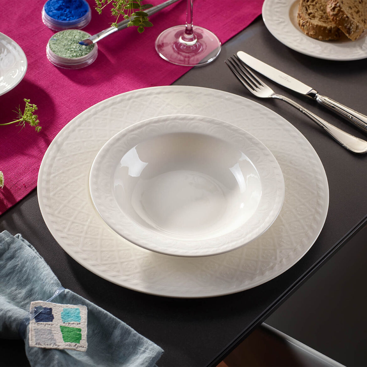 VILLEROY &amp; BOCH - Cellini Piatto Fondo Set 6 Pezzi 24cm Porcellana 1046002700