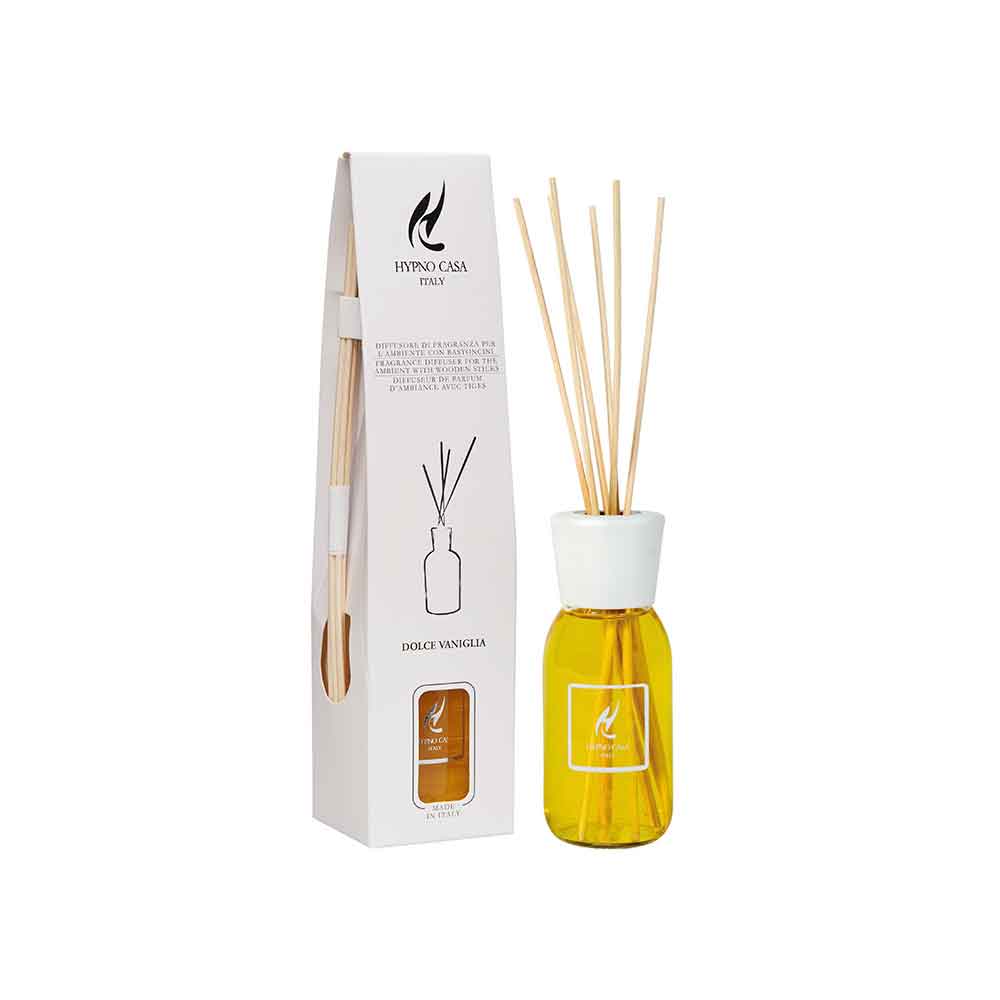 HYPNO CASA - Sweet Vanilla Eco Air Freshener Diffuser with Sticks 100ml