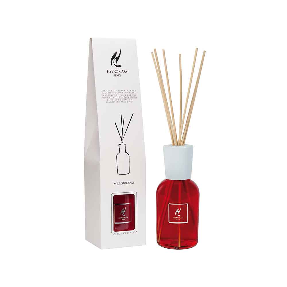 HYPNO CASA - Air Freshener Diffuser with Eco Pomegranate Sticks 250ml