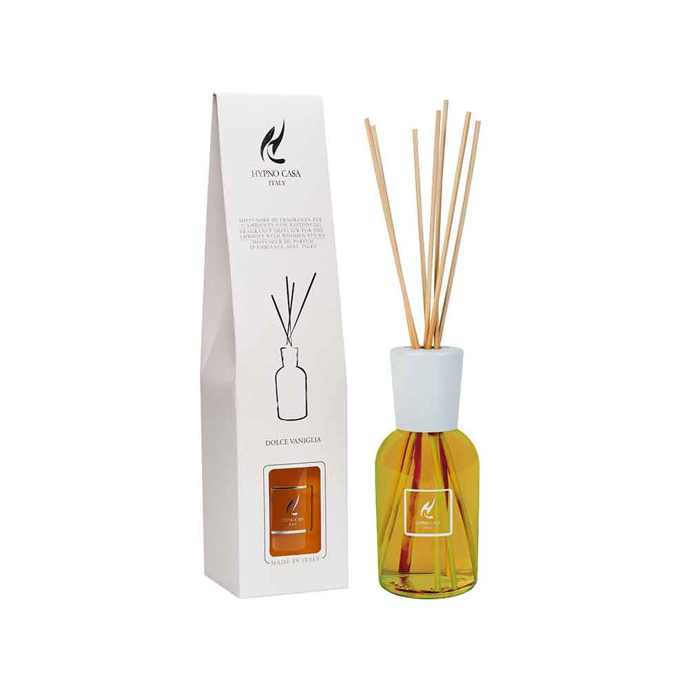 HYPNO CASA - Sweet Vanilla Eco Air Freshener Diffuser with Sticks 250ml