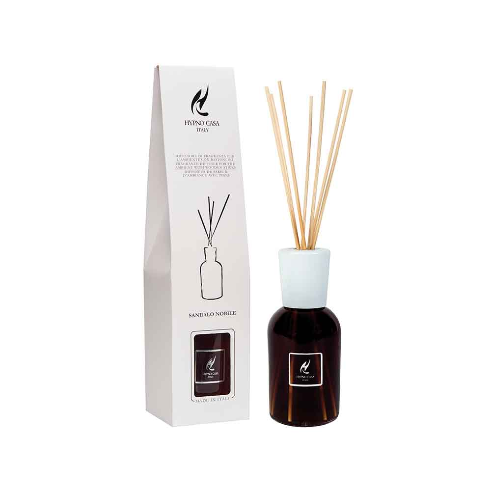 HYPNO CASA - Air Freshener Diffuser with Noble Sandalwood Eco Sticks 250ml