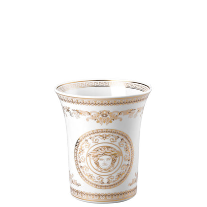 VERSACE - Medusa Gala Vaso di Fiori 18cm Porcellana Bianco Oro