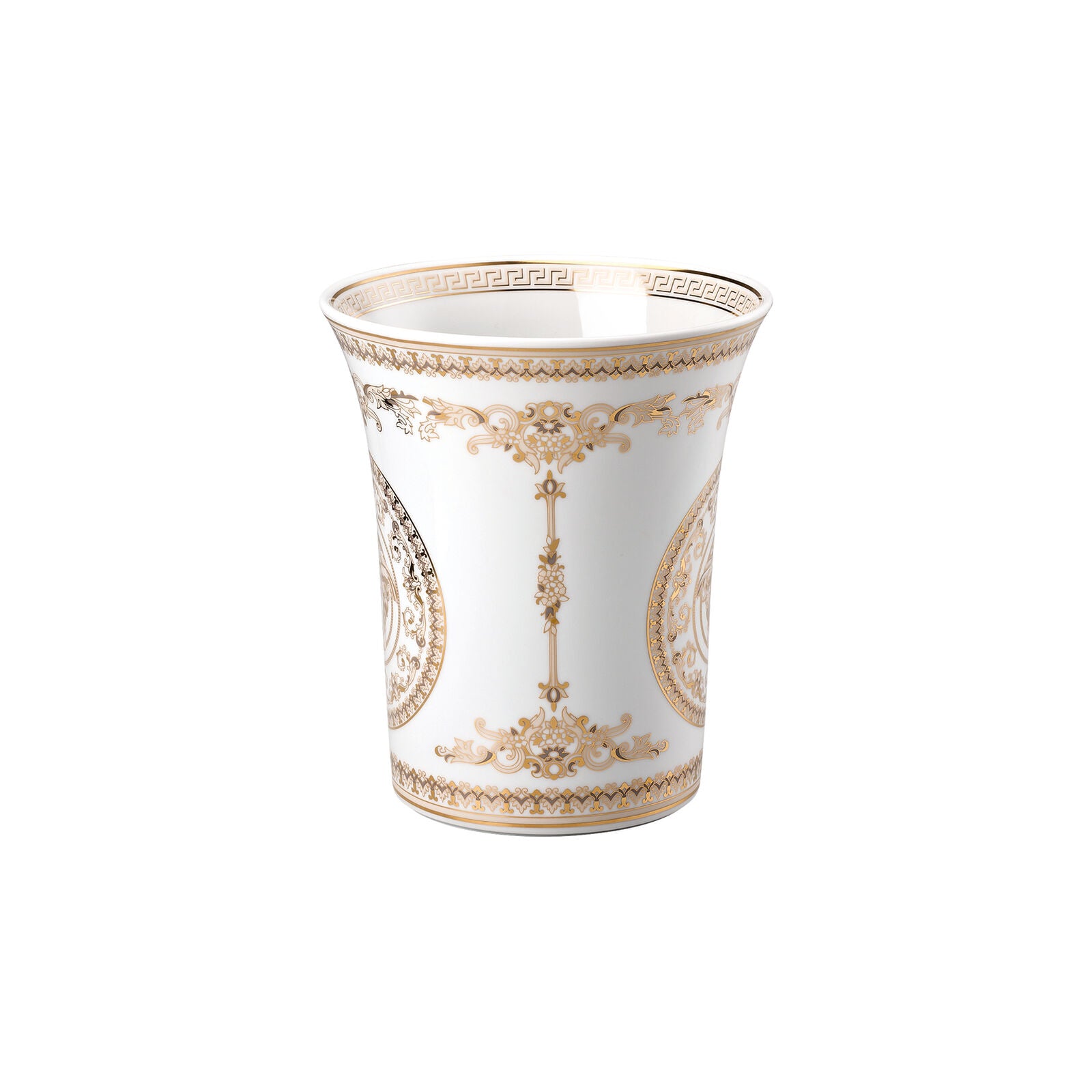 VERSACE - Medusa Gala Vaso di Fiori 18cm Porcellana Bianco Oro