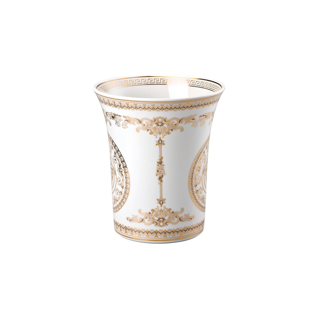 VERSACE Medusa Gala Vaso di Fiori 18cm Porcellana Bianco Oro