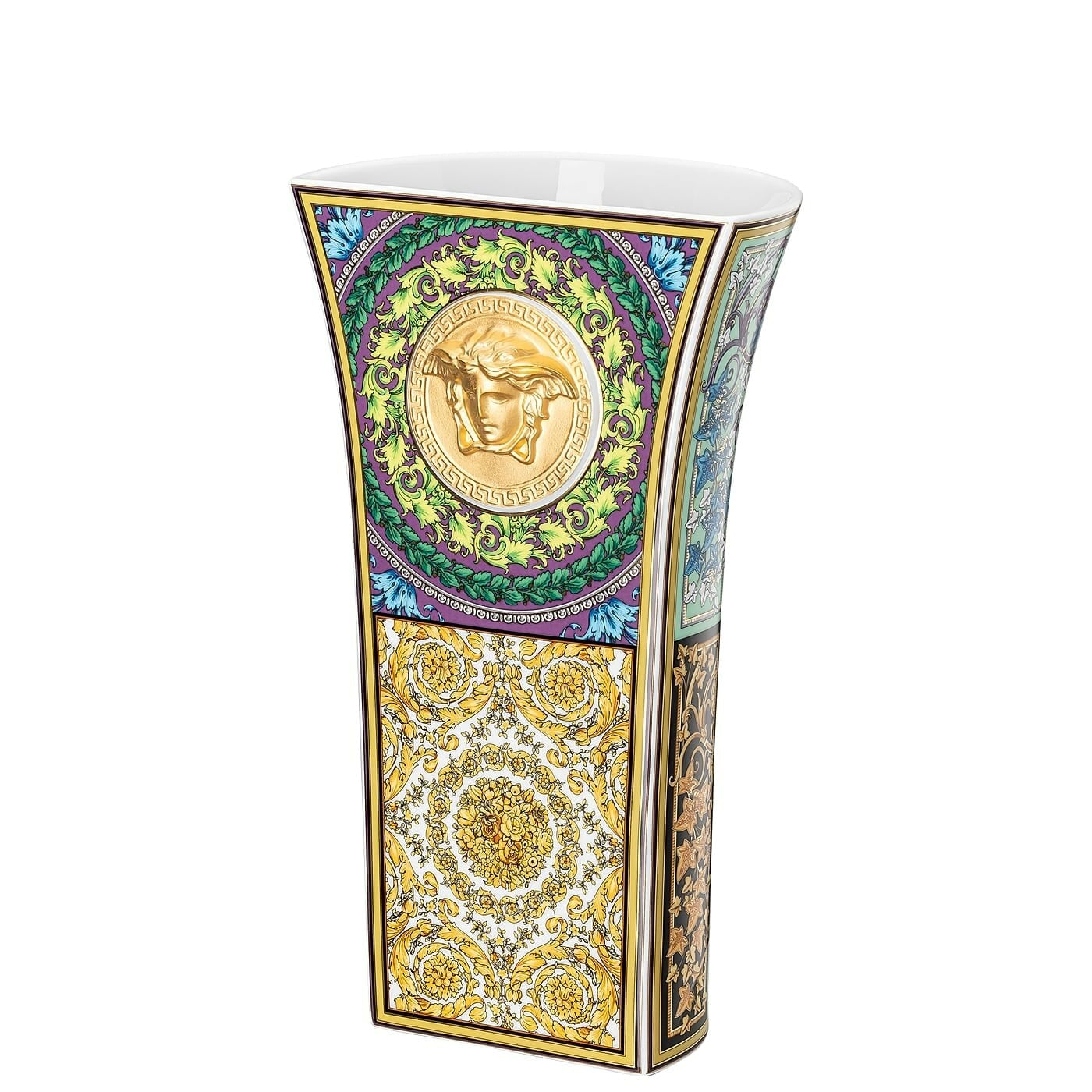 VERSACE Barocco Mosaic Flower Vase 26cm Porcelain 14461-403728-26026