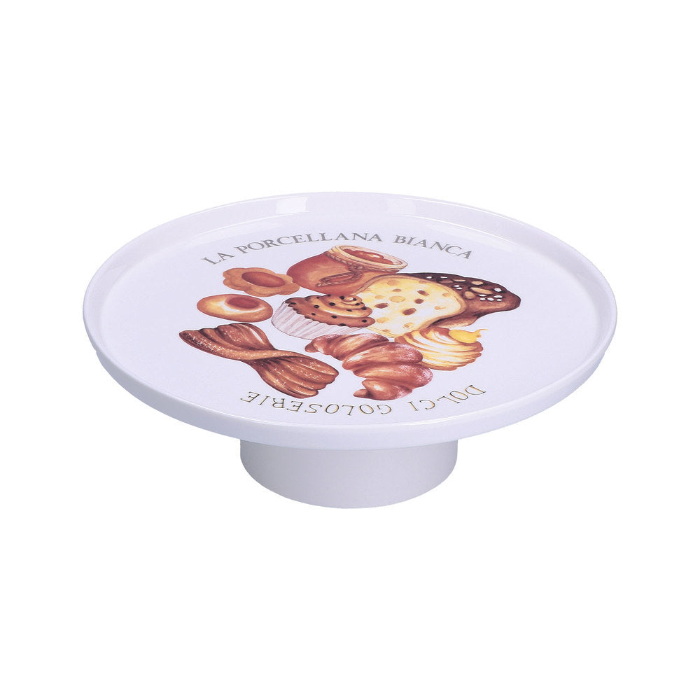 LA PORCELLANA BIANCA Goloserie Cake stand 26cm Gift Box