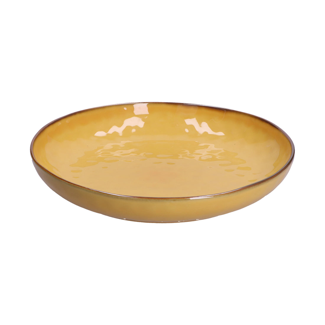 ROSE &amp;amp; TULIPS Concerto Cup Gourmet Plate 30cm Ocher Stoneware