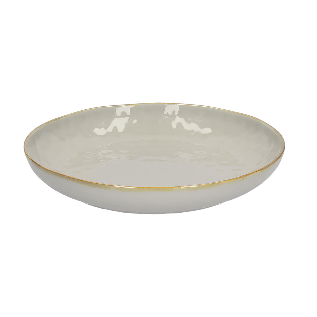 ROSE &amp;amp; TULIPS Concerto Cup Gourmet Plate 30cm Pearl Grey