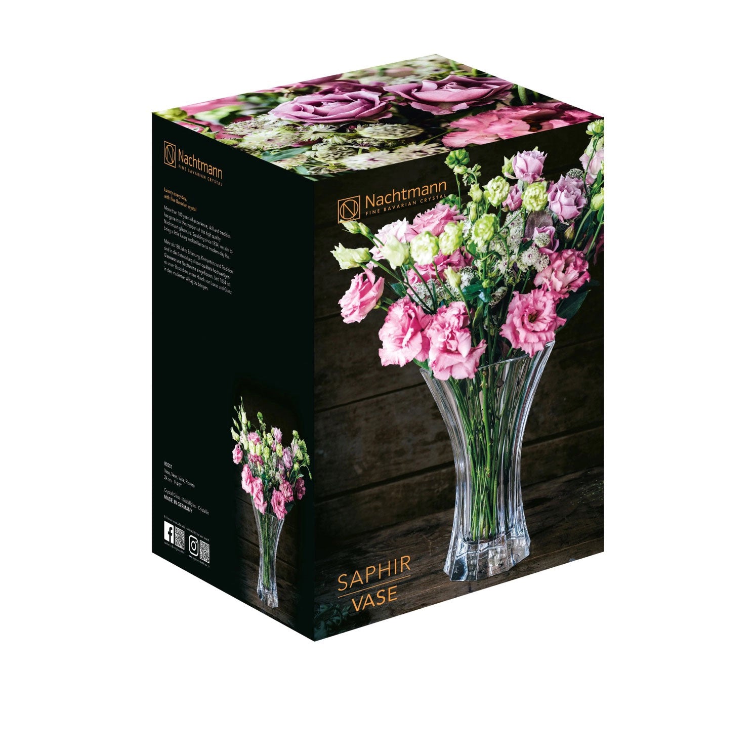 NACHTMANN Saphir Vaso da Fiori 24cm Cristallo