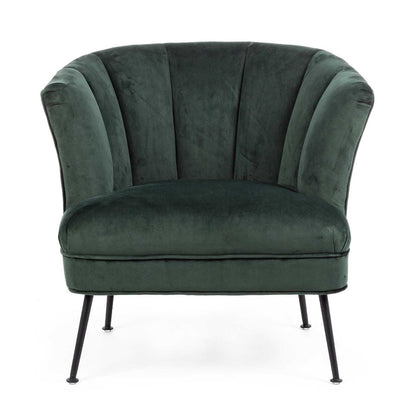 BIZZOTTO - Odilon Green Velvet Armchair Living Room 0748146