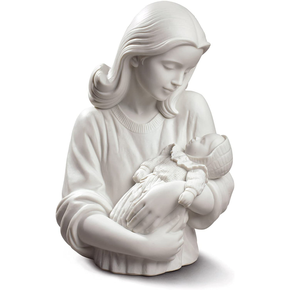 NAO The Mother Statue Porcelain Figure Figurine 27x18cm Mother with Child