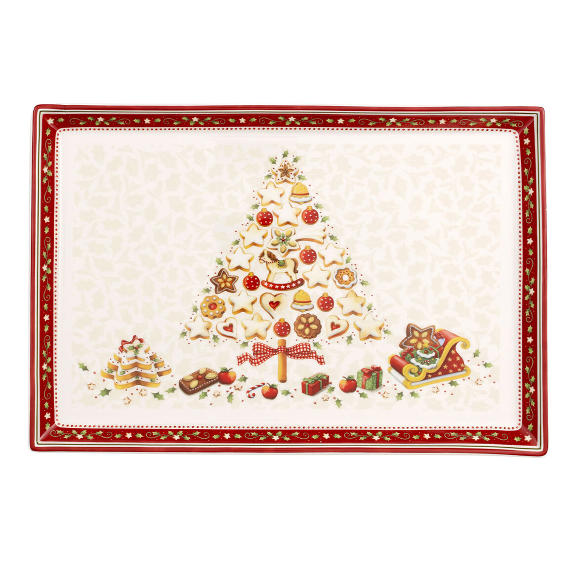 VILLEROY &amp;amp; BOCH Winter Bakery Delight Pastry Plate 39x27cm Christmas Table