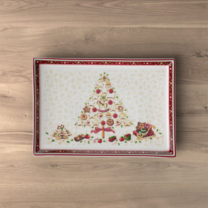 VILLEROY &amp;amp; BOCH Winter Bakery Delight Pastry Plate 39x27cm Christmas Table