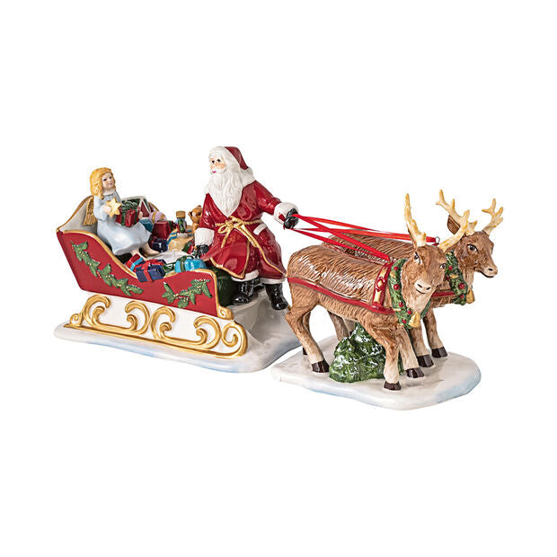 VILLEROY &amp; BOCH Christmas Toys Slitta Nostalgia Decorazione Natale 36x14x17cm