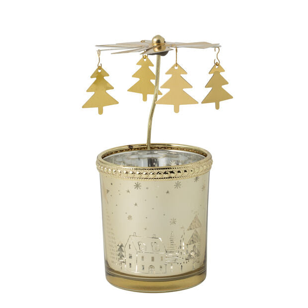 VILLEROY &amp;amp; BOCH - Winter Collage Accessoires Gold Glass Lantern 13cm Christmas Decoration