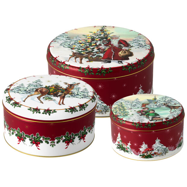 VILLEROY &amp; BOCH - Winter Collage Accessoires Set 3 Scatola Dolci Natale