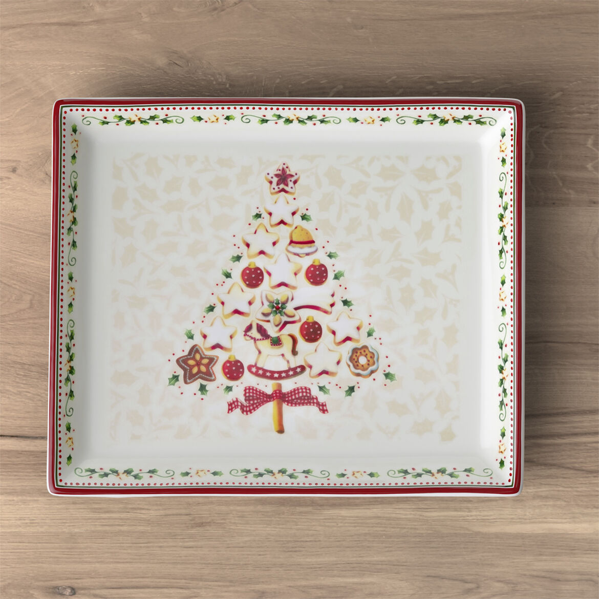 VILLEROY &amp;amp; BOCH Winter Bakery Delight Pastry Plate 27x22.5cm Christmas Table