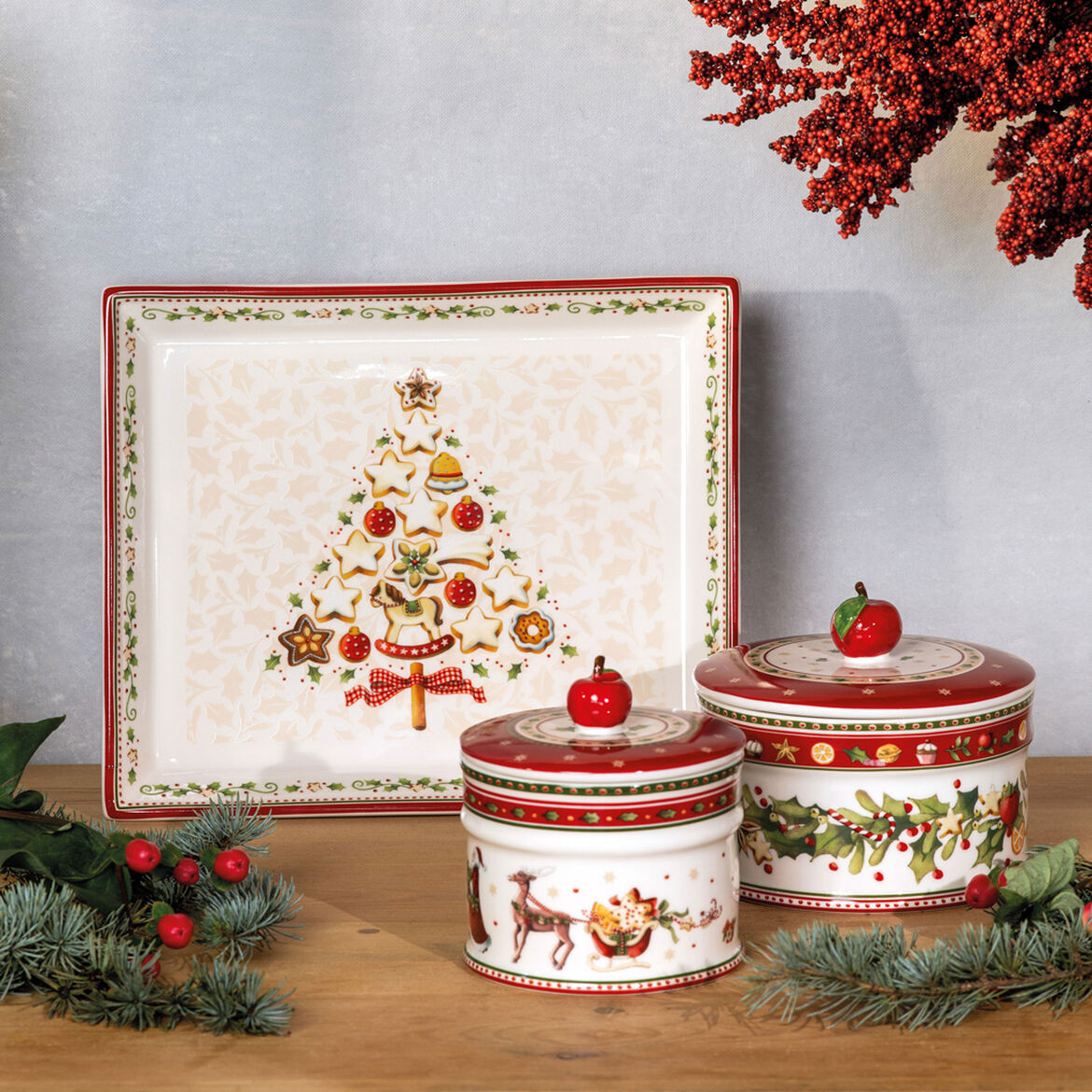 VILLEROY &amp;amp; BOCH Winter Bakery Delight Pastry Plate 27x22.5cm Christmas Table