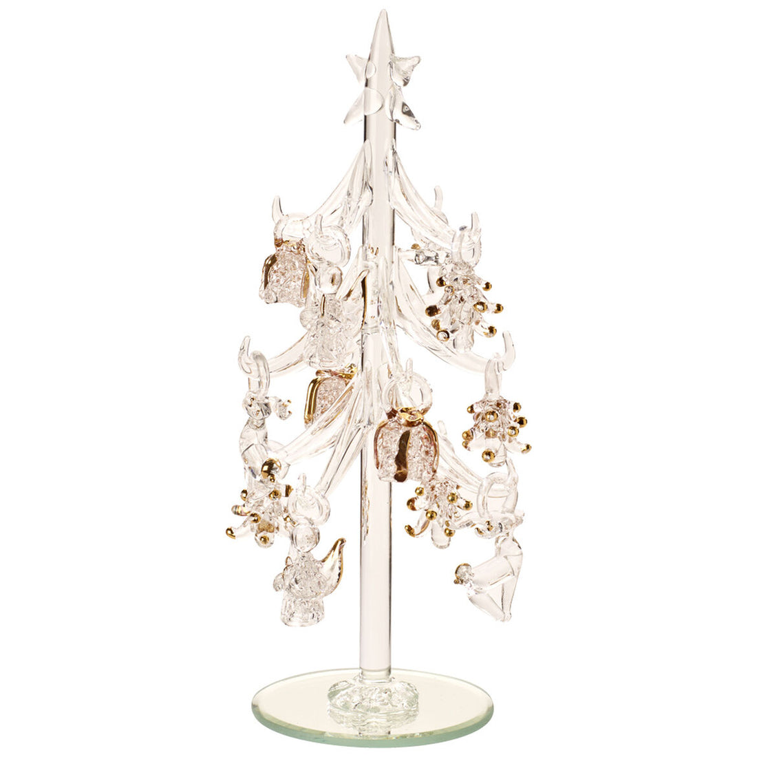 VILLEROY &amp; BOCH - Winter Collage Accessoires Albero in Vetro con Ornamenti Decorazione Natalizia