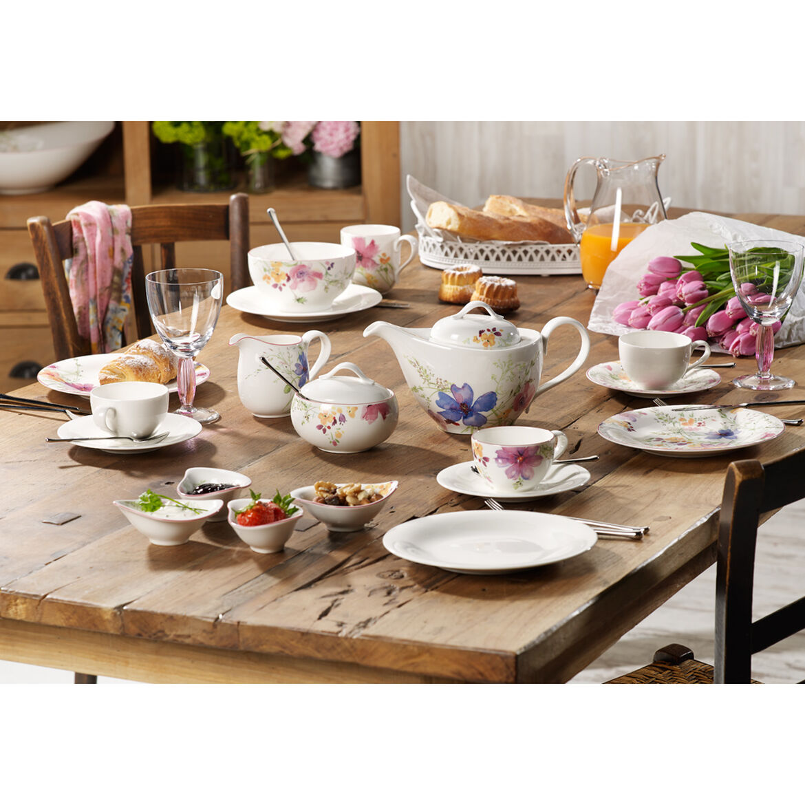 VILLEROY &amp; BOCH Mariefleur Basic Piatto Colazione 21cm Porcellana 1041002640