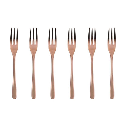 SAMBONET - Tableware Cutlery Set 6 Pieces Dolce Taste Forks Copper 52553CA5